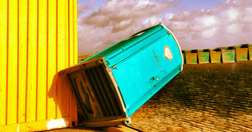 hiring executive director - porta-potty knocked over