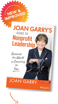 Book cover 3: Joan Garry's guide to Nonprofit Leadership. 